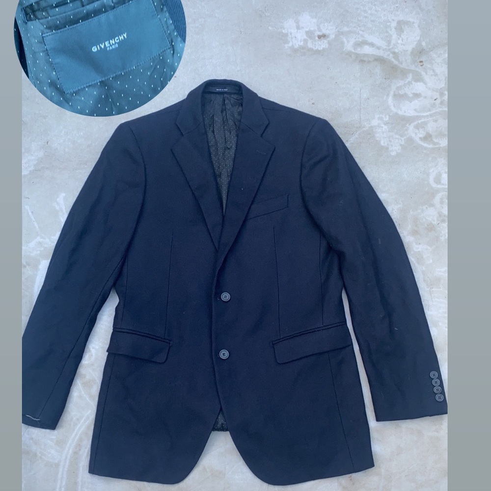 GIVENCHY Recent Men's 2-Button Cotton Knit Jacket/Blazer